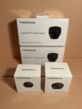 Theragun SuperSoft & Attachments Set in White and Black NEW in BOXES !